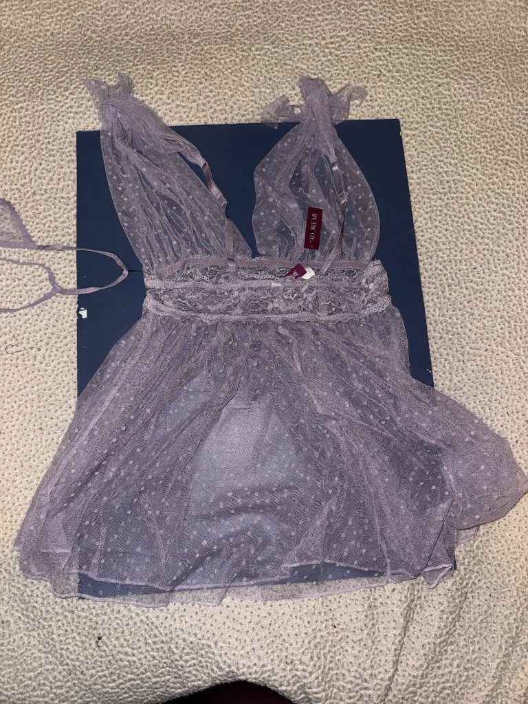Nwt Adore Me Purple Elise Babydoll Set — image 4 of 4